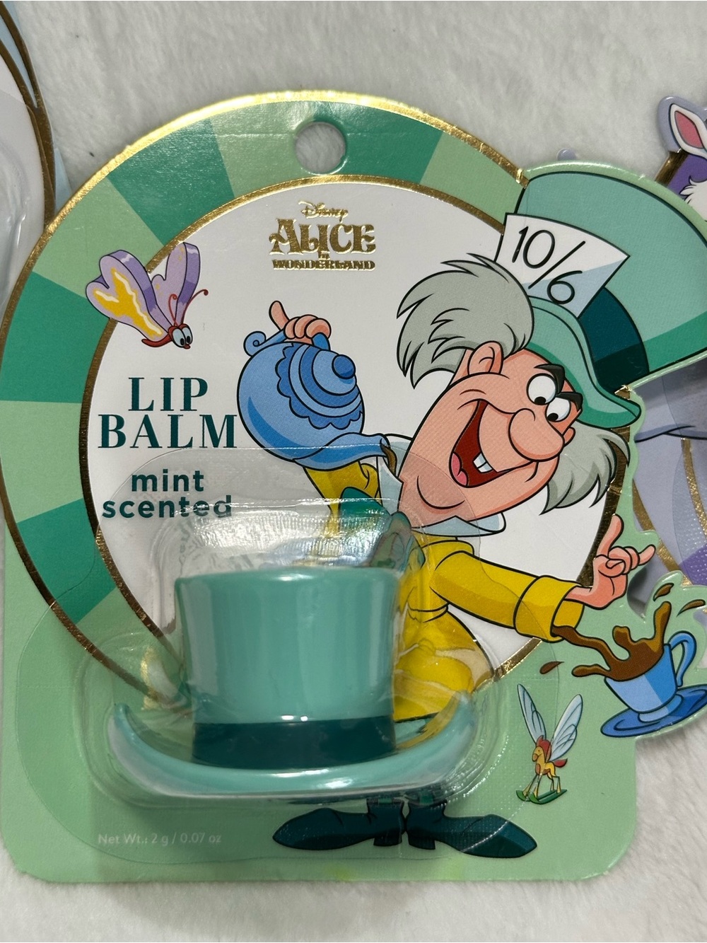 Disney Alice in Wonderland Lip Balm Trio Teapot Mad Hatter Mushroom - Picture 3 of 7